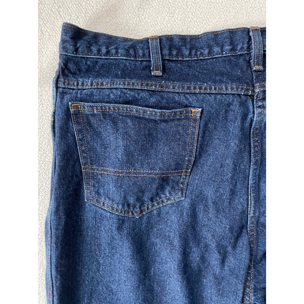 Dickies Mens 42x30 Relaxed Straight Workwear Jeans Dark Wash Blue 43686 Utility - Picture 12 of 15